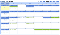 Screenshot of my Google Calendar for May 2006