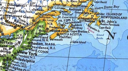 Halifax on World Atlas